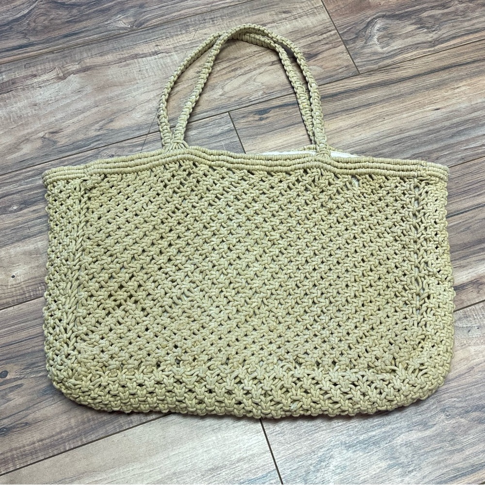 Tone it up macrame tote bag
